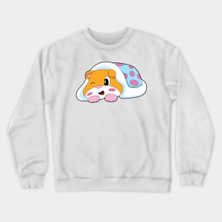 Hamster Sleeping Blanket Crewneck Sweatshirt